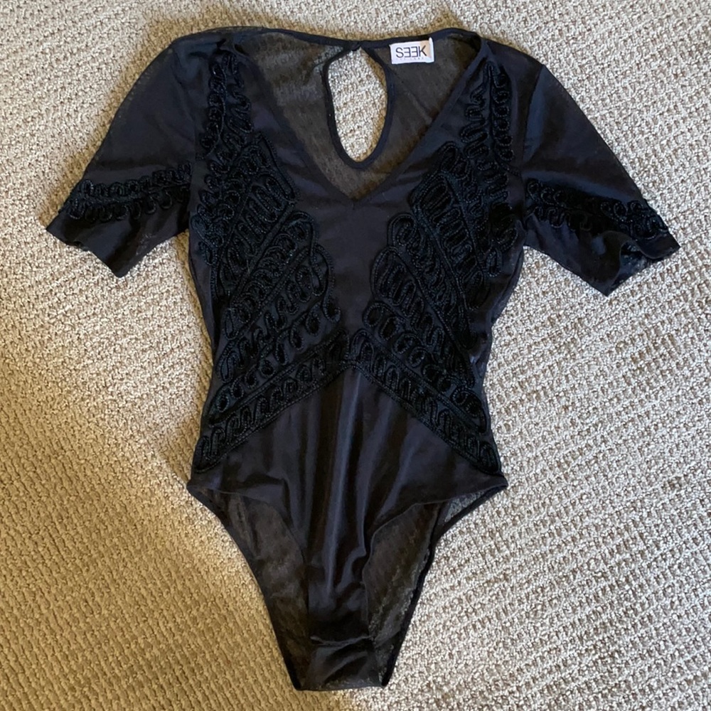LF black bodysuit